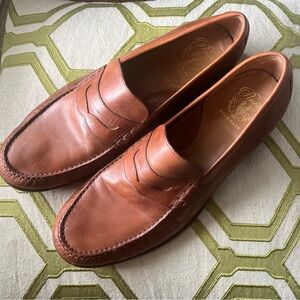 Cole Haan Men's Brown Leather Slip-On Loafers